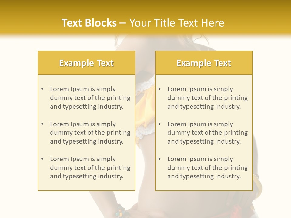 Woman Ethnic Single PowerPoint Template