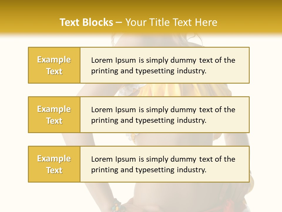 Woman Ethnic Single PowerPoint Template