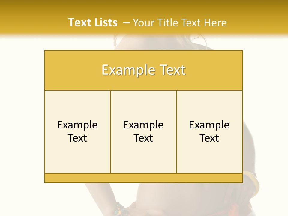 Woman Ethnic Single PowerPoint Template