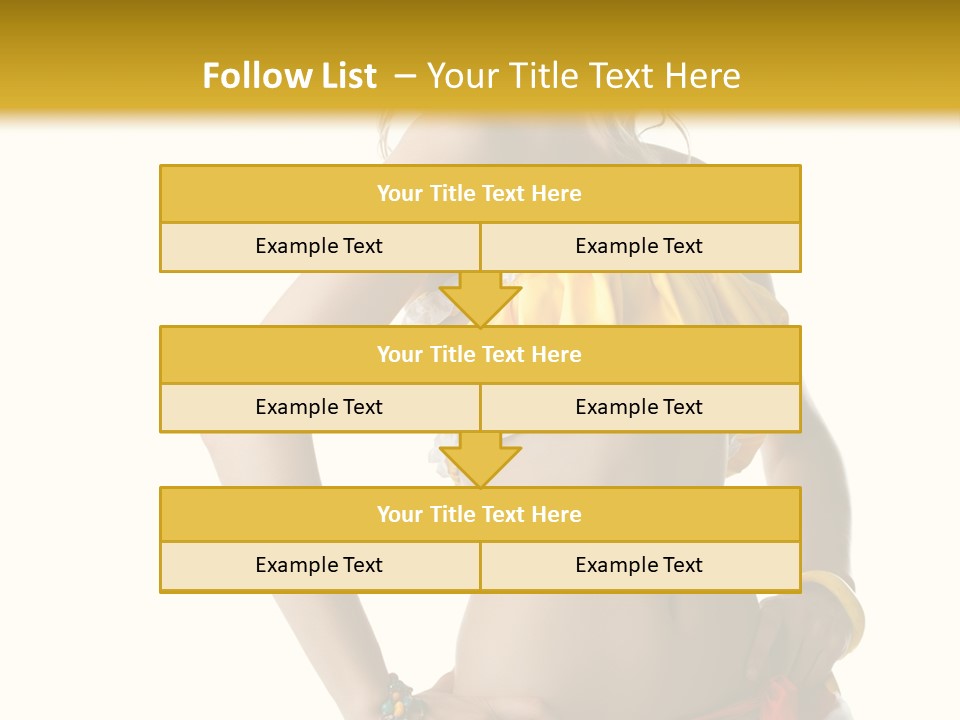 Woman Ethnic Single PowerPoint Template