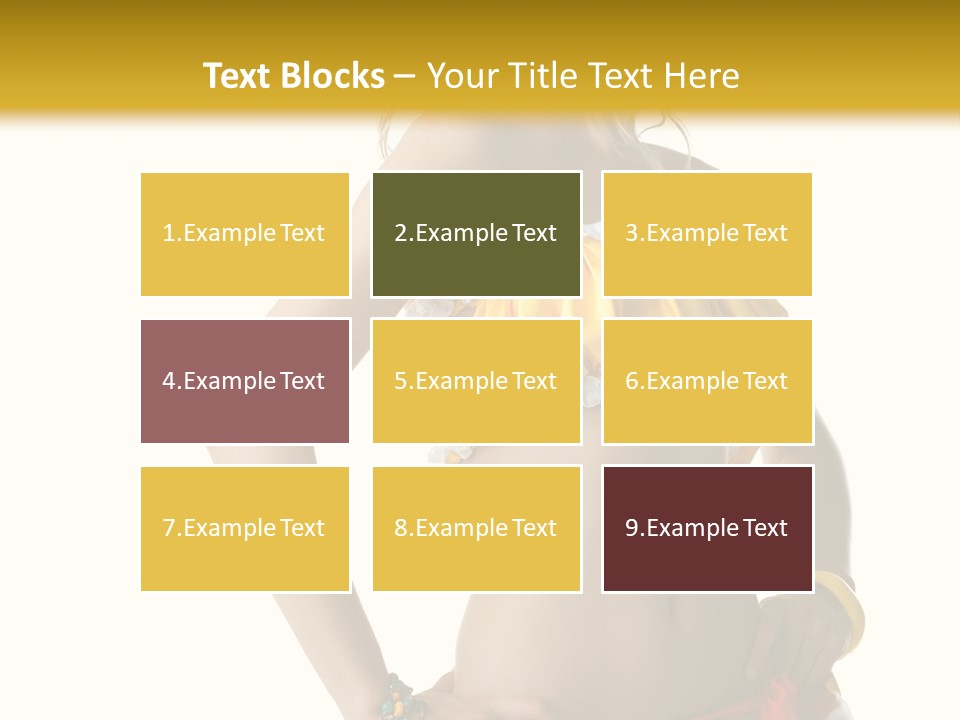 Woman Ethnic Single PowerPoint Template