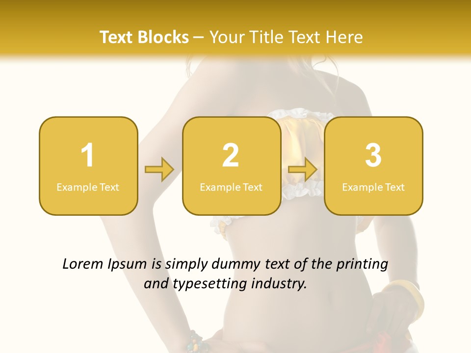 Woman Ethnic Single PowerPoint Template