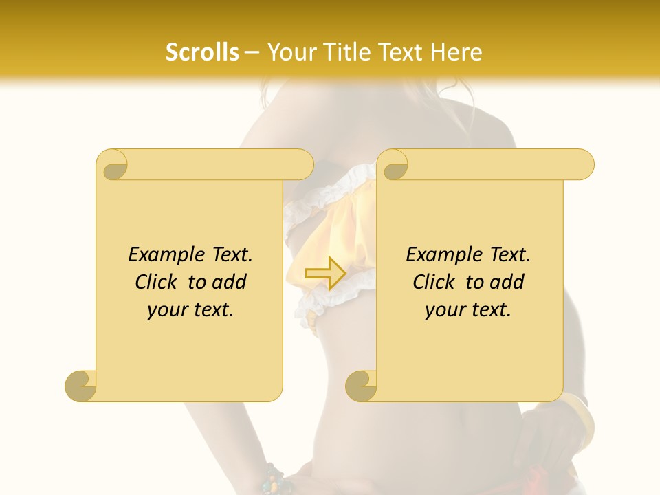 Woman Ethnic Single PowerPoint Template