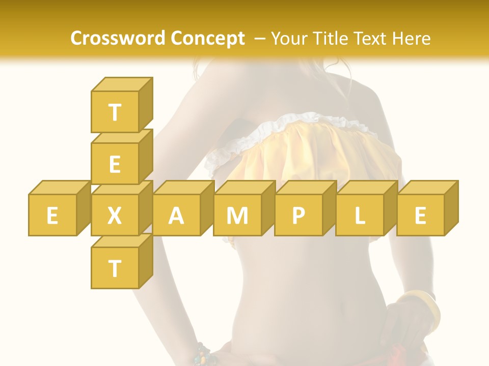 Woman Ethnic Single PowerPoint Template