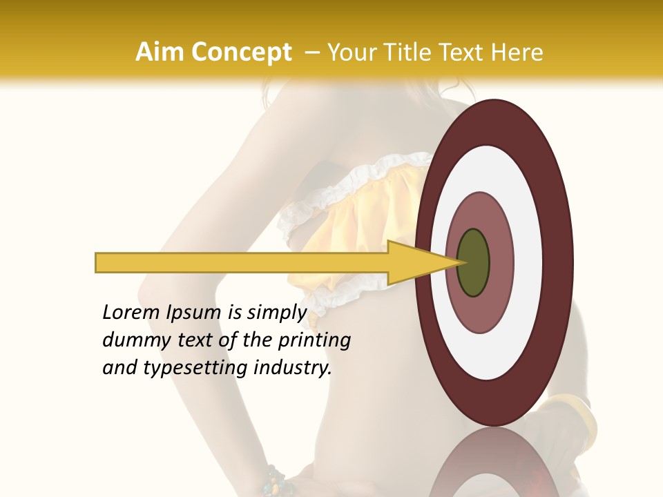 Woman Ethnic Single PowerPoint Template