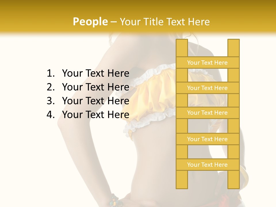 Woman Ethnic Single PowerPoint Template