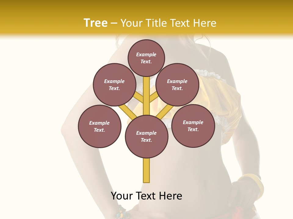 Woman Ethnic Single PowerPoint Template