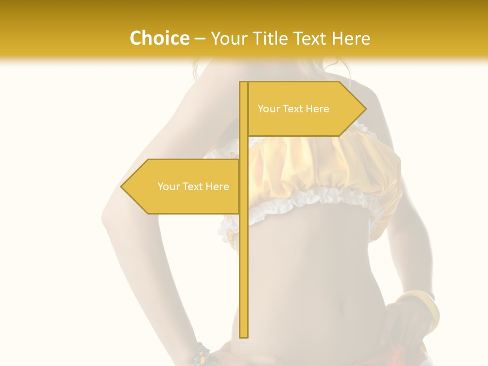 Woman Ethnic Single PowerPoint Template