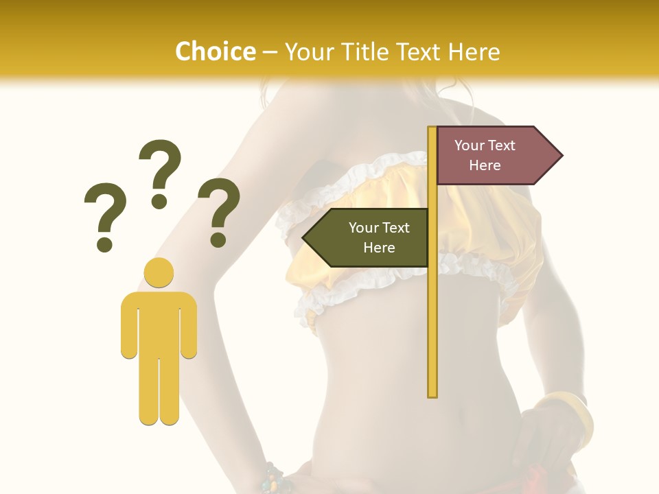 Woman Ethnic Single PowerPoint Template