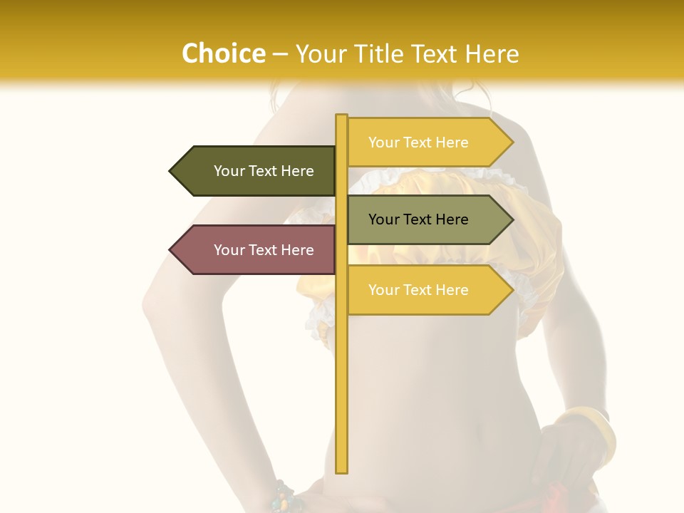 Woman Ethnic Single PowerPoint Template