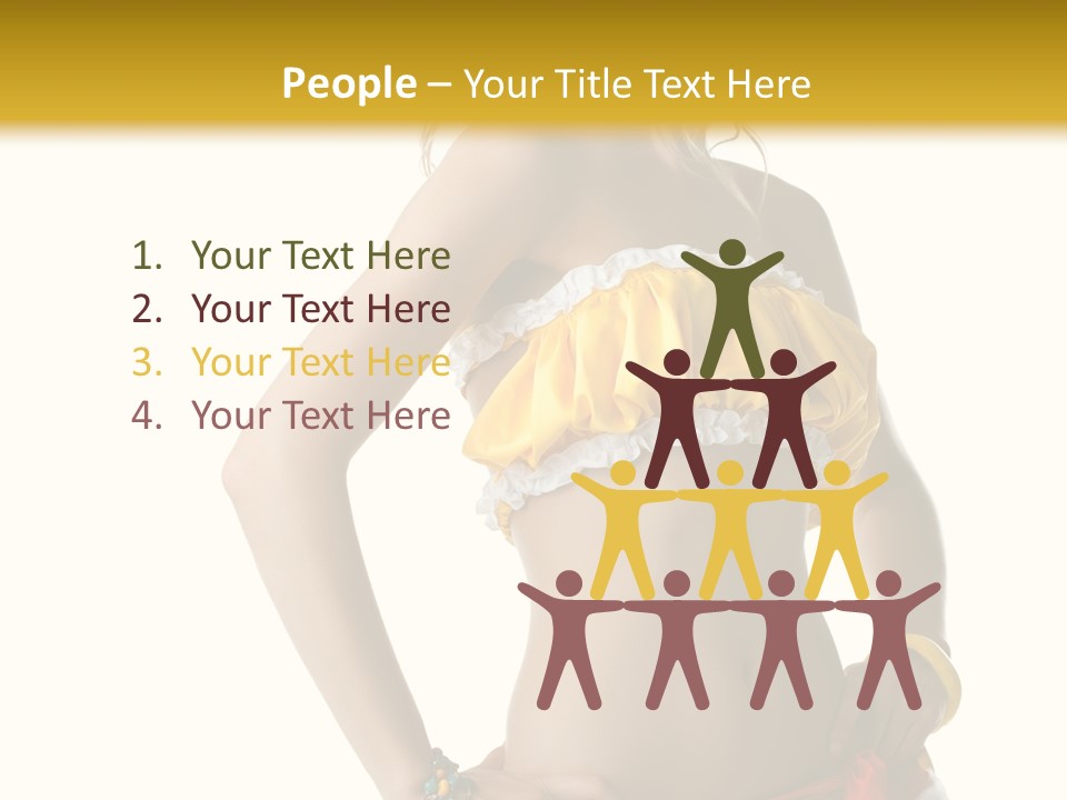 Woman Ethnic Single PowerPoint Template