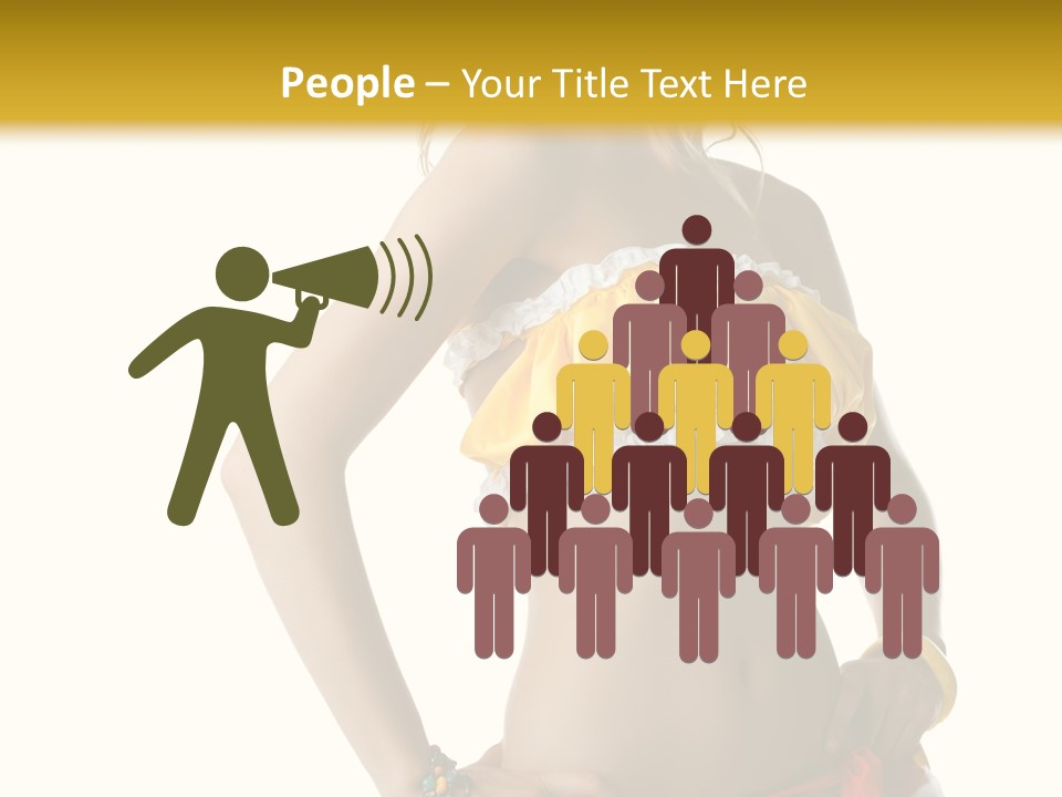 Woman Ethnic Single PowerPoint Template