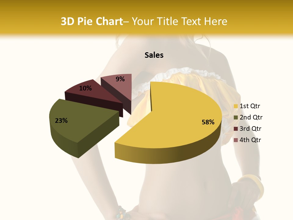 Woman Ethnic Single PowerPoint Template