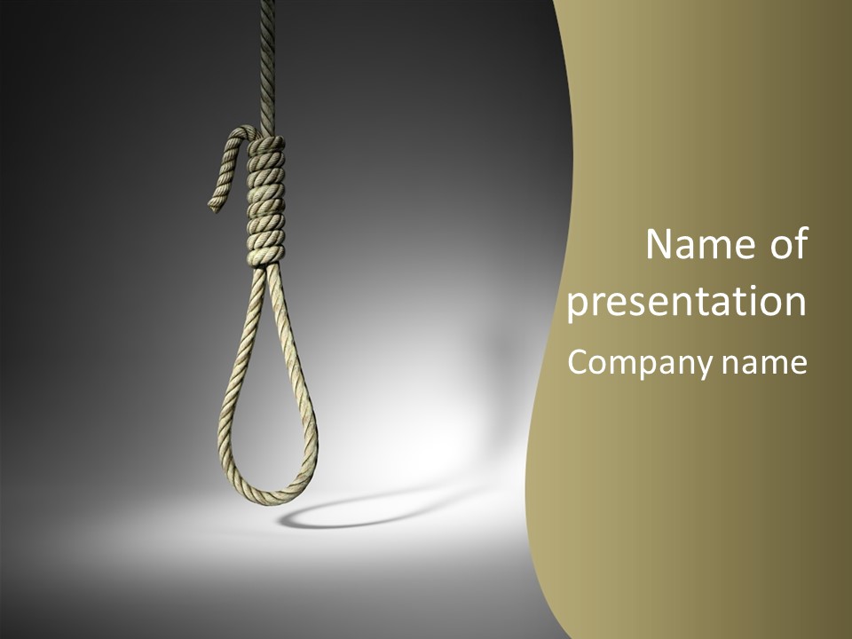 Concept Lynching Knot PowerPoint Template