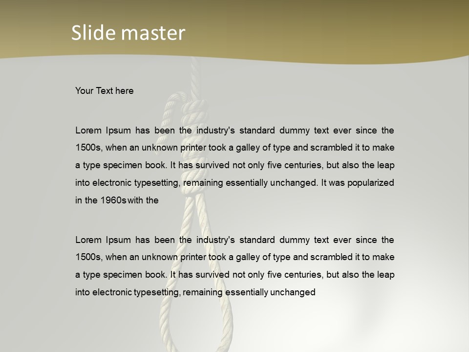 Concept Lynching Knot PowerPoint Template