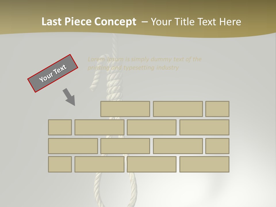 Concept Lynching Knot PowerPoint Template
