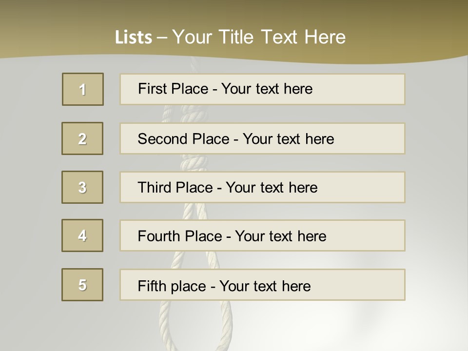 Concept Lynching Knot PowerPoint Template