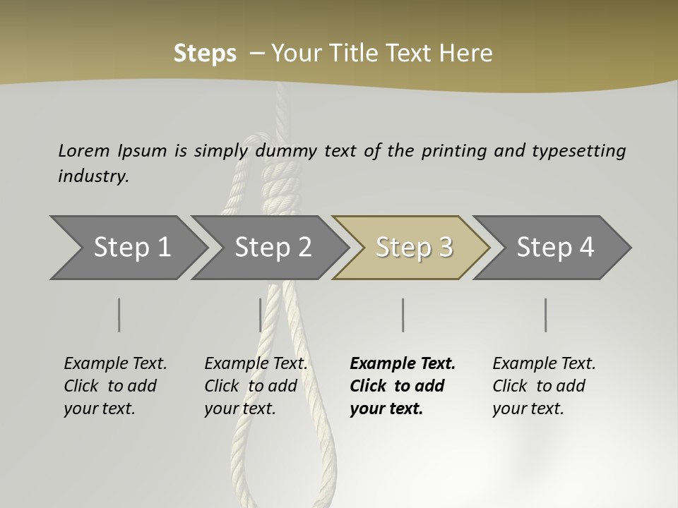 Concept Lynching Knot PowerPoint Template
