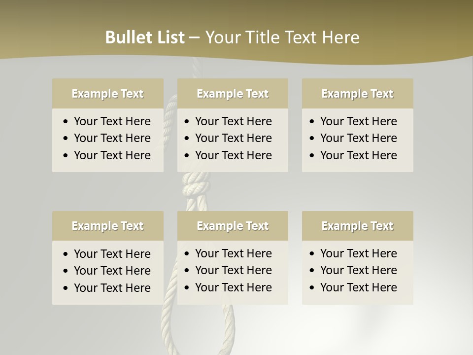 Concept Lynching Knot PowerPoint Template