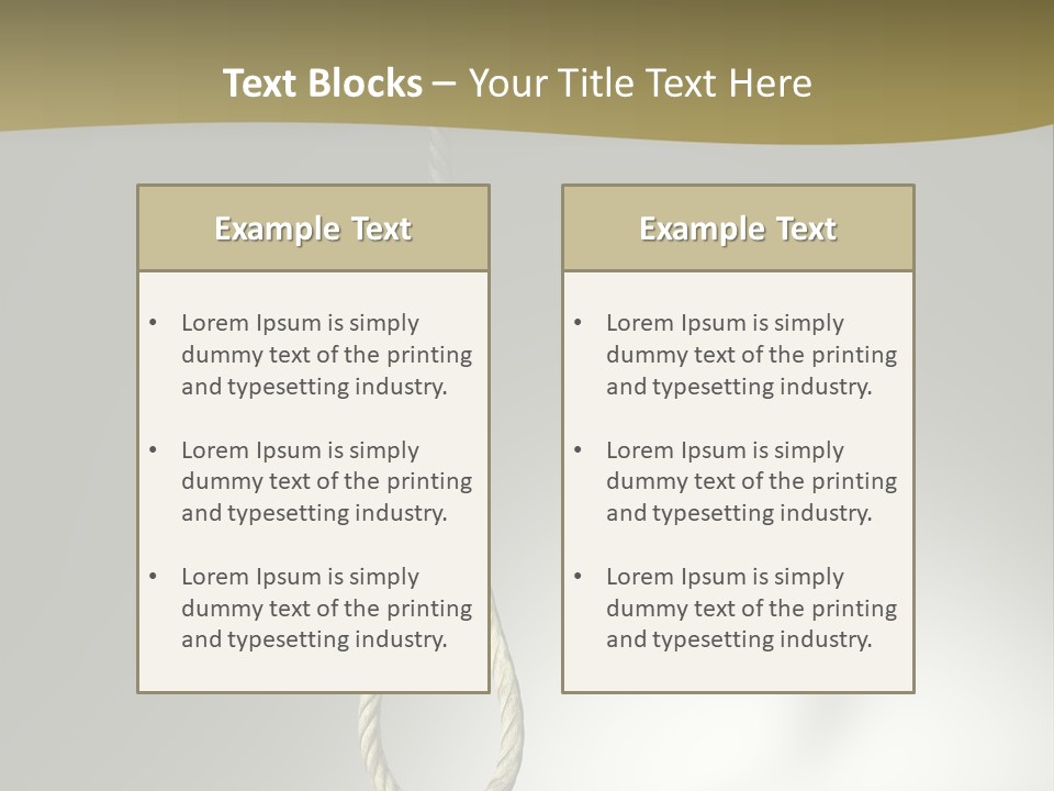 Concept Lynching Knot PowerPoint Template