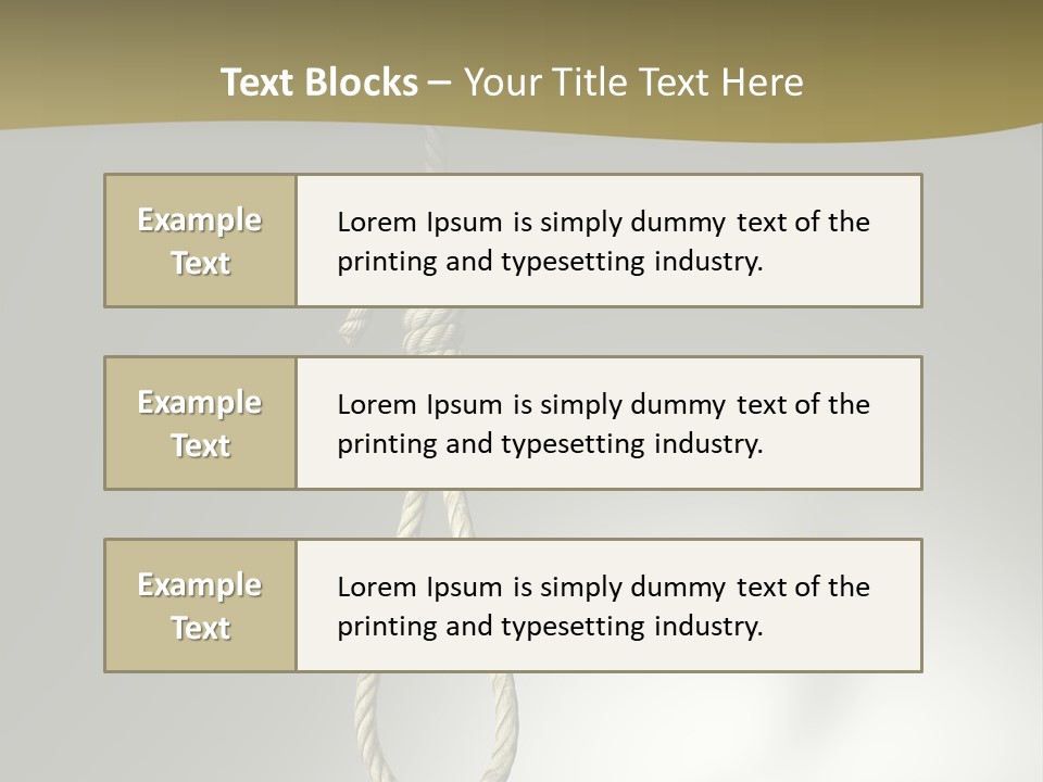 Concept Lynching Knot PowerPoint Template