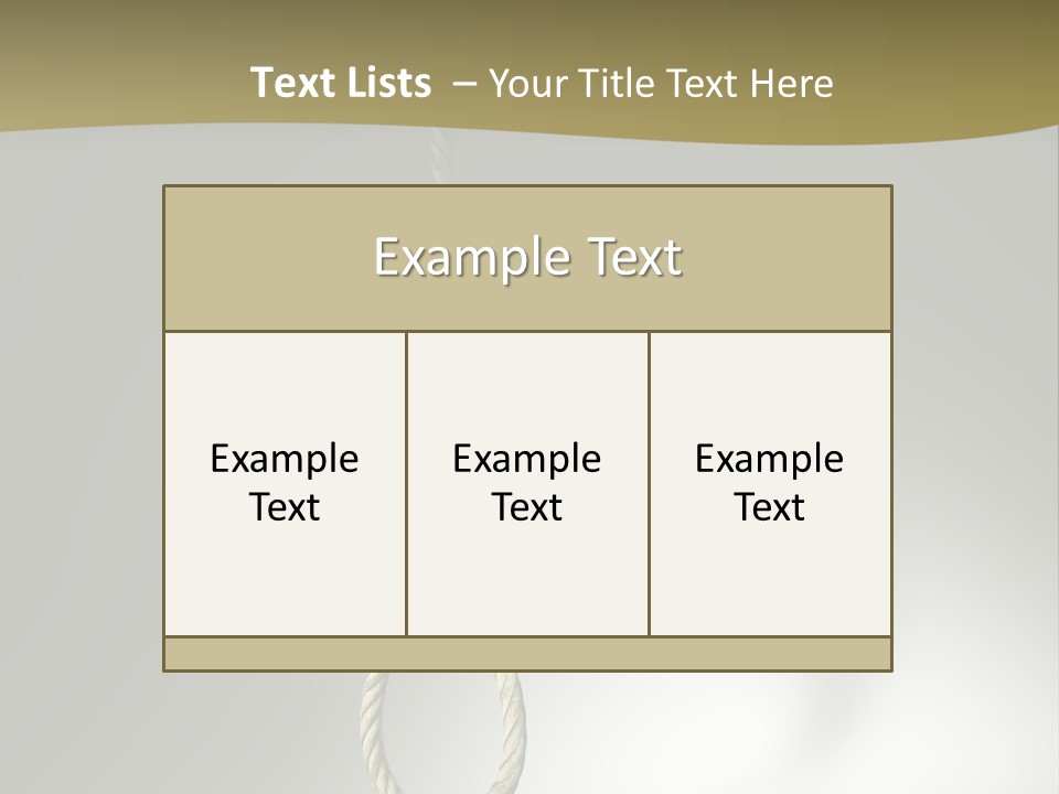 Concept Lynching Knot PowerPoint Template