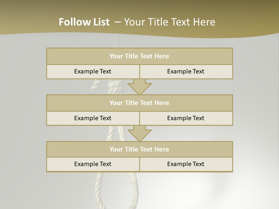 Concept Lynching Knot PowerPoint Template