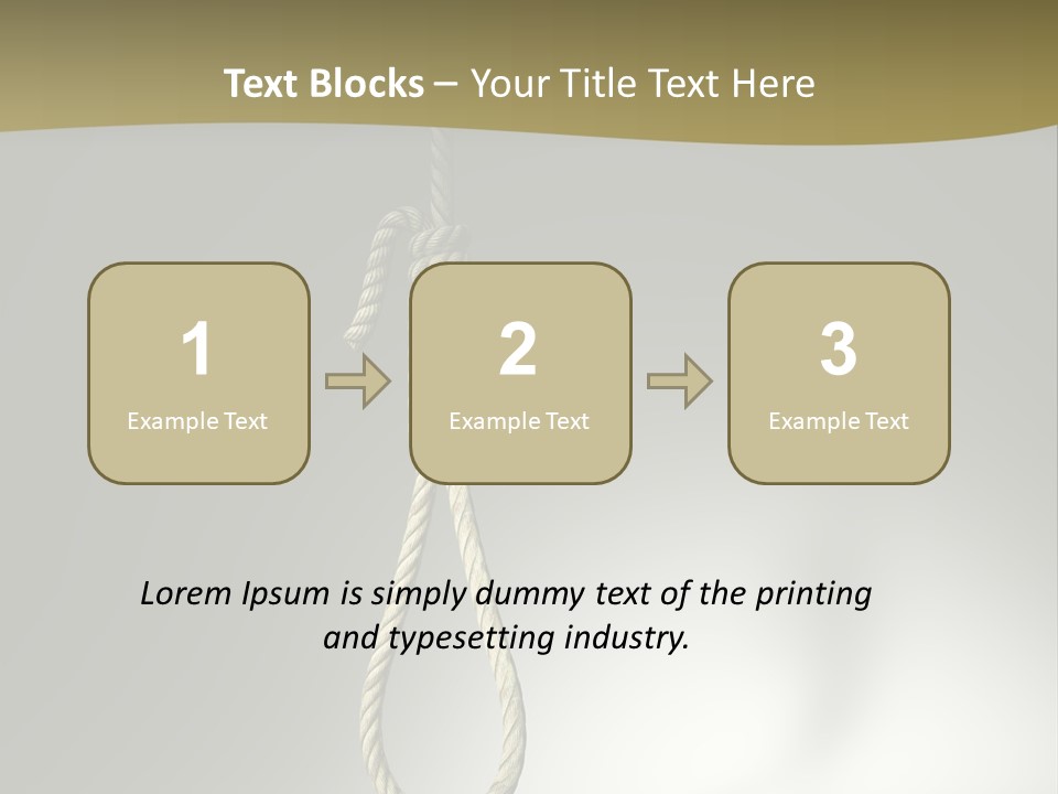 Concept Lynching Knot PowerPoint Template