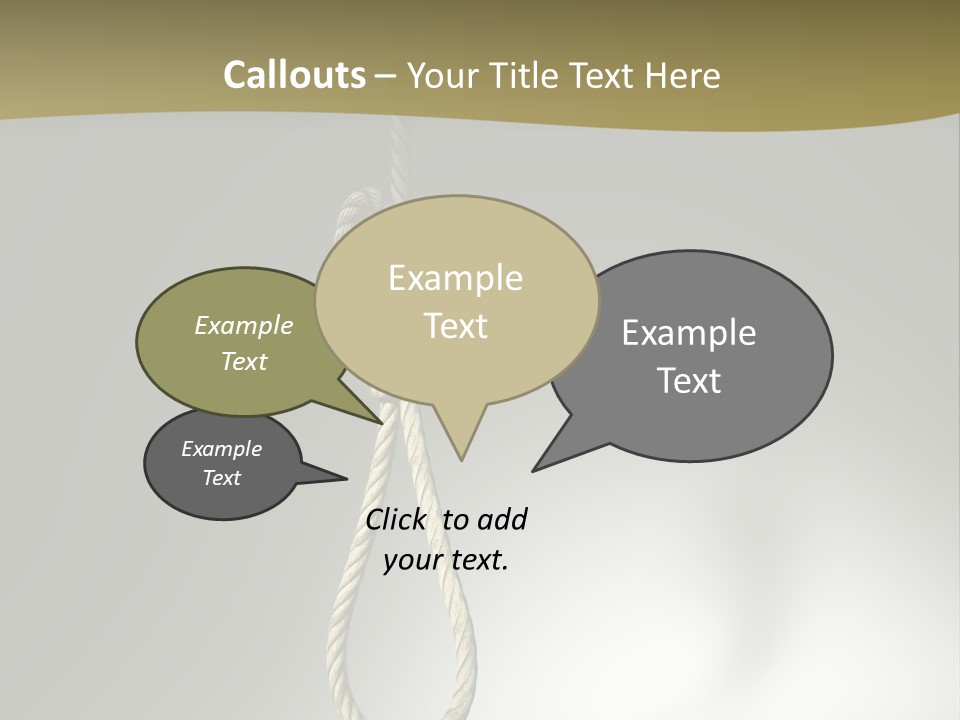 Concept Lynching Knot PowerPoint Template