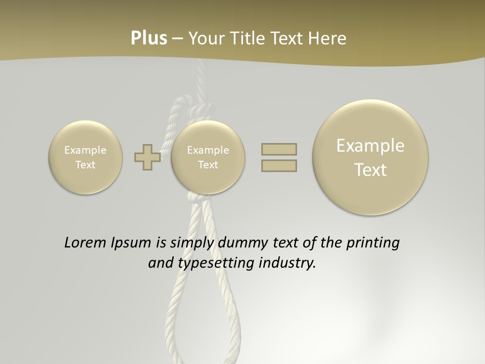 Concept Lynching Knot PowerPoint Template