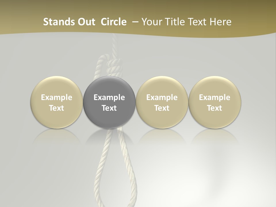 Concept Lynching Knot PowerPoint Template