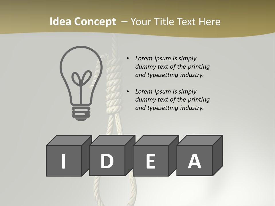 Concept Lynching Knot PowerPoint Template