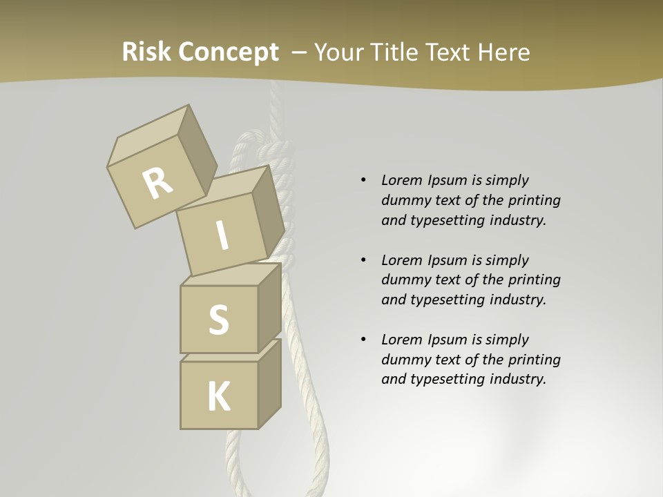 Concept Lynching Knot PowerPoint Template