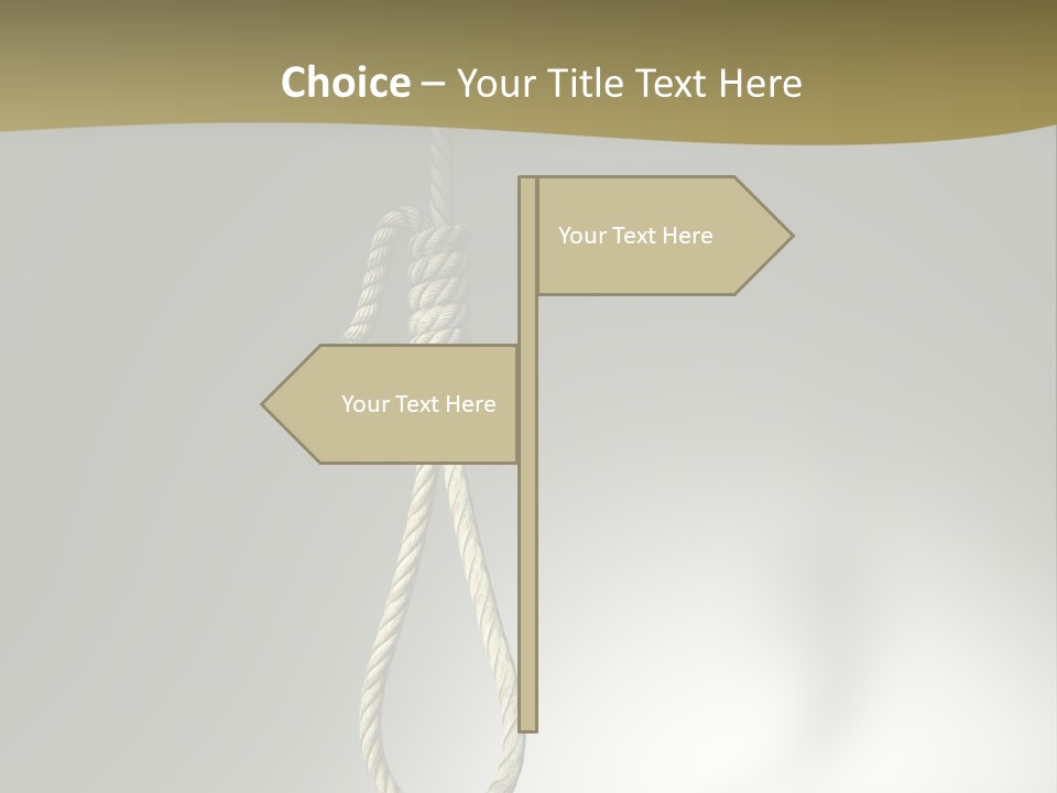 Concept Lynching Knot PowerPoint Template