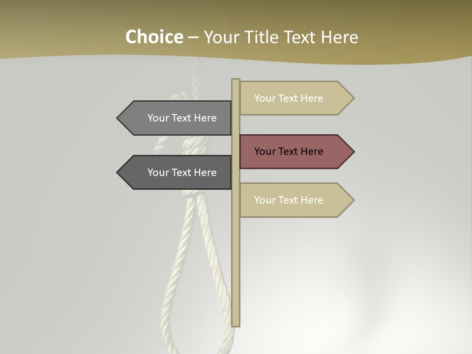 Concept Lynching Knot PowerPoint Template