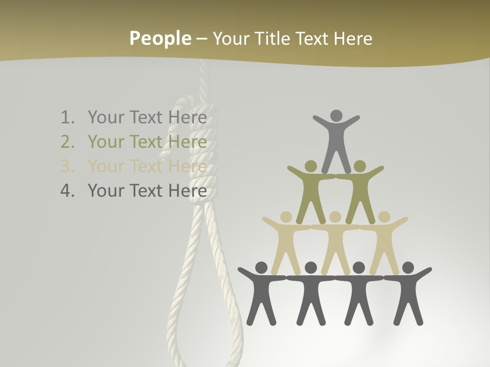 Concept Lynching Knot PowerPoint Template