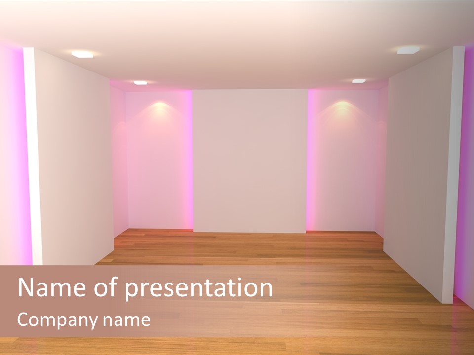 Simple Ceiling Decor PowerPoint Template