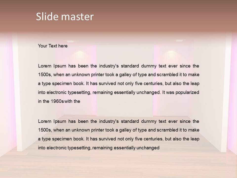 Simple Ceiling Decor PowerPoint Template