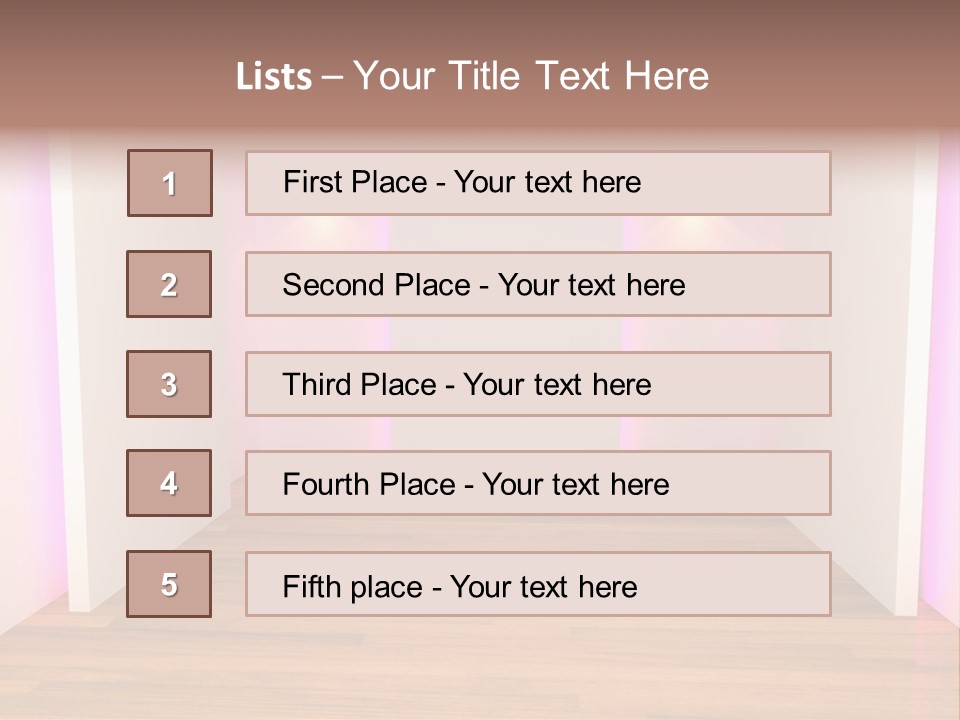 Simple Ceiling Decor PowerPoint Template