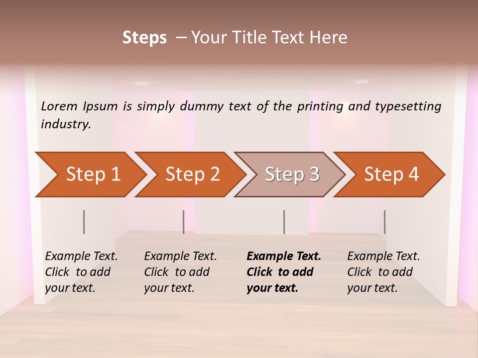 Simple Ceiling Decor PowerPoint Template