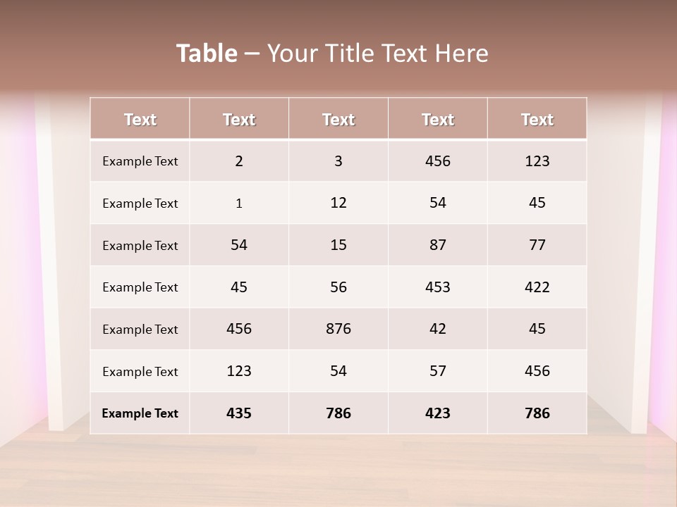 Simple Ceiling Decor PowerPoint Template
