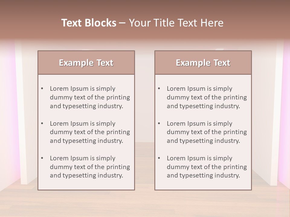 Simple Ceiling Decor PowerPoint Template