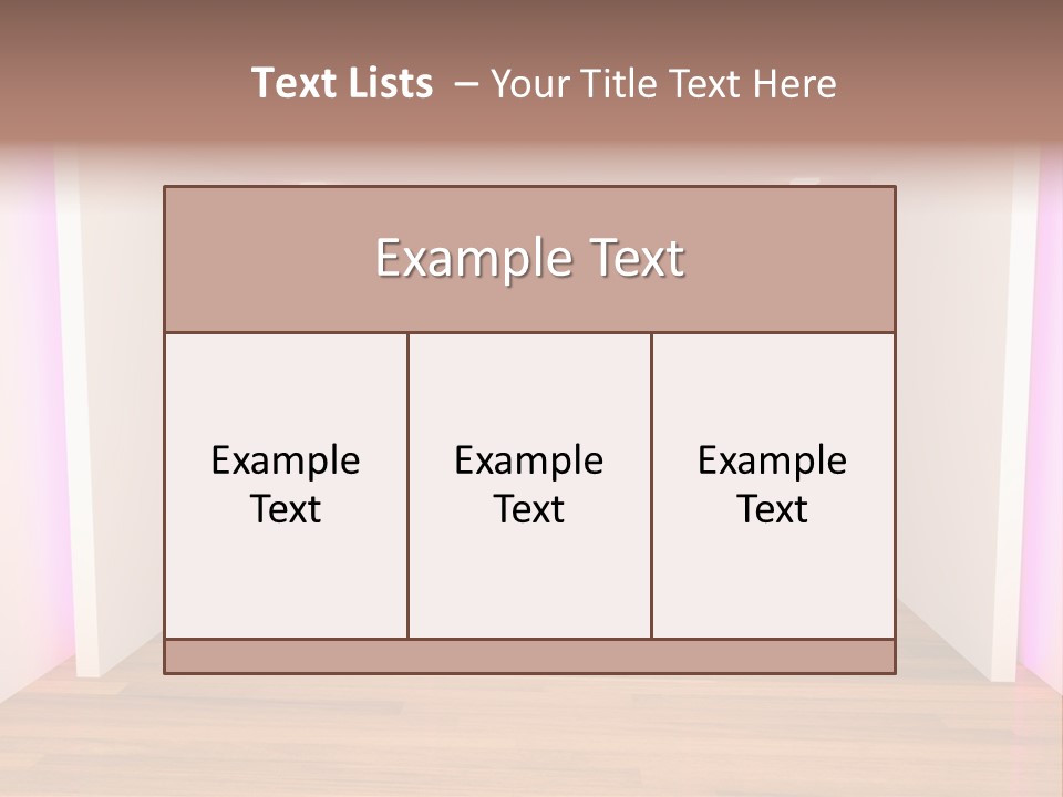 Simple Ceiling Decor PowerPoint Template
