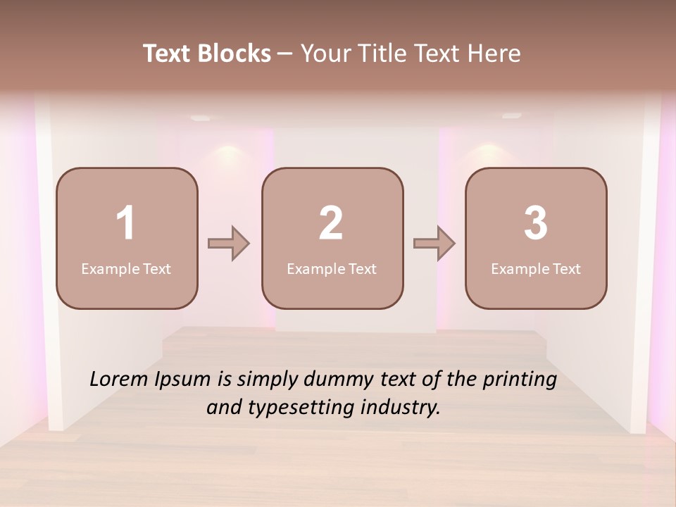 Simple Ceiling Decor PowerPoint Template