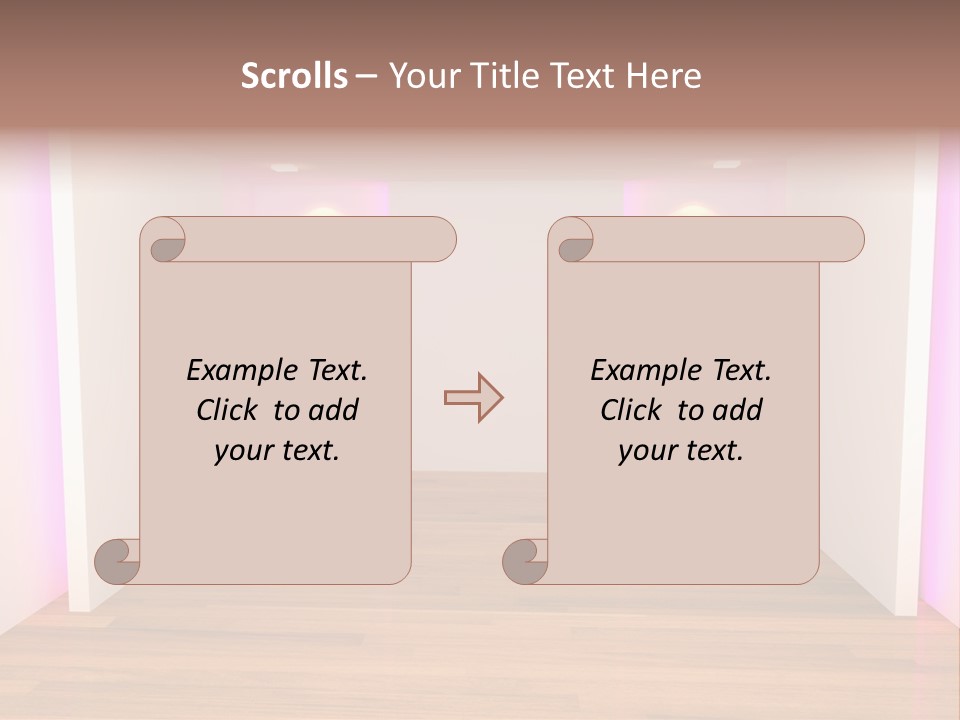 Simple Ceiling Decor PowerPoint Template