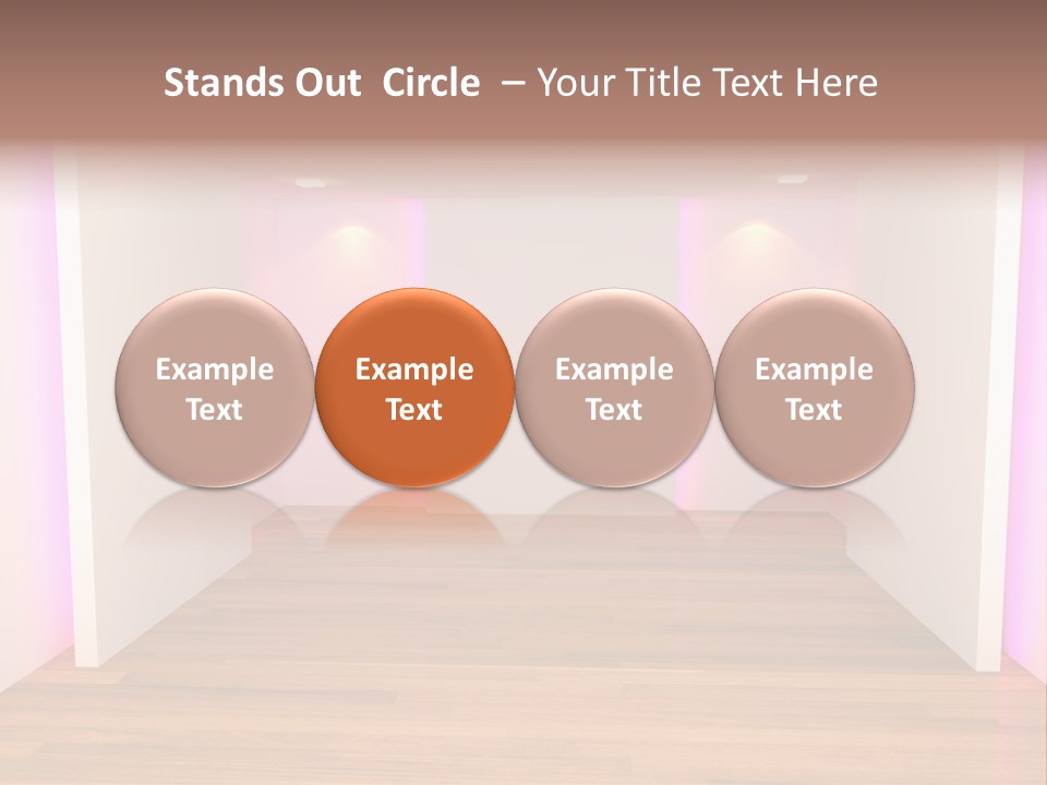 Simple Ceiling Decor PowerPoint Template