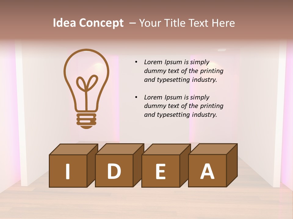 Simple Ceiling Decor PowerPoint Template