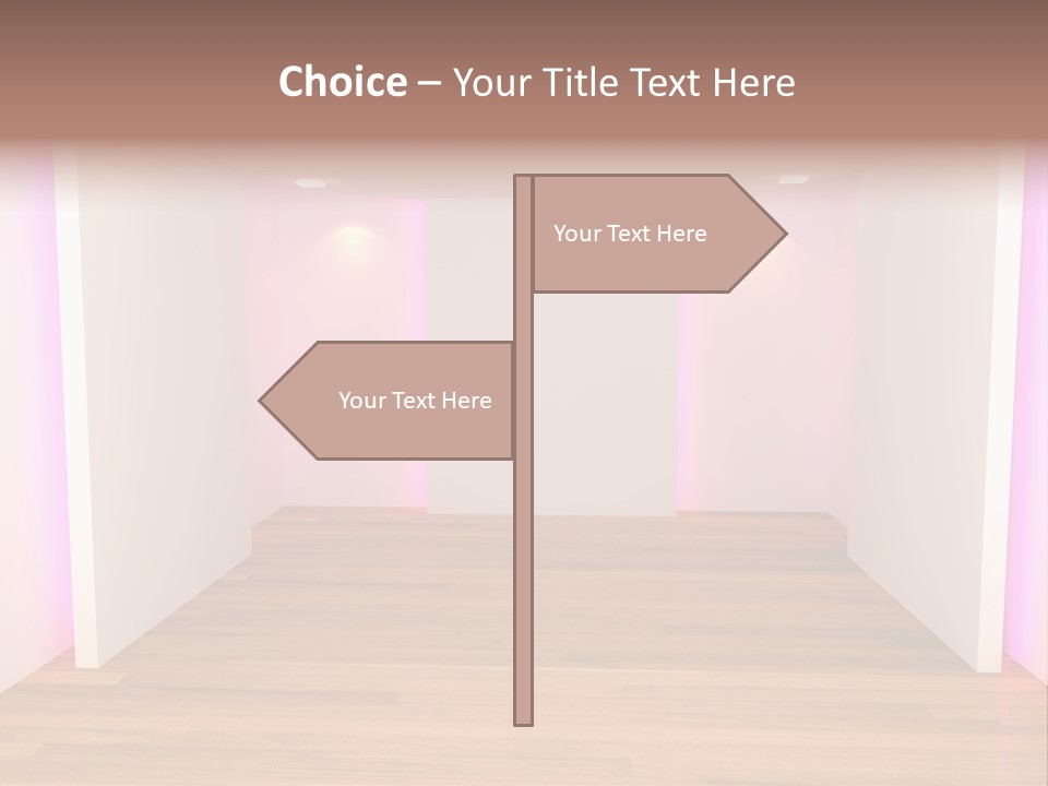 Simple Ceiling Decor PowerPoint Template