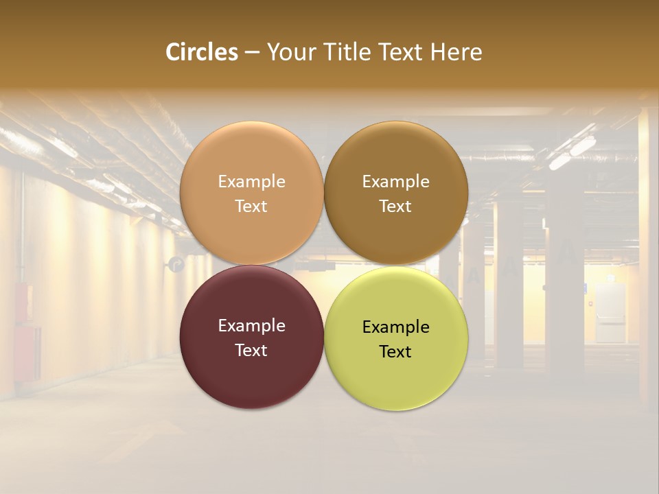 Diminishing Basement Letter PowerPoint Template