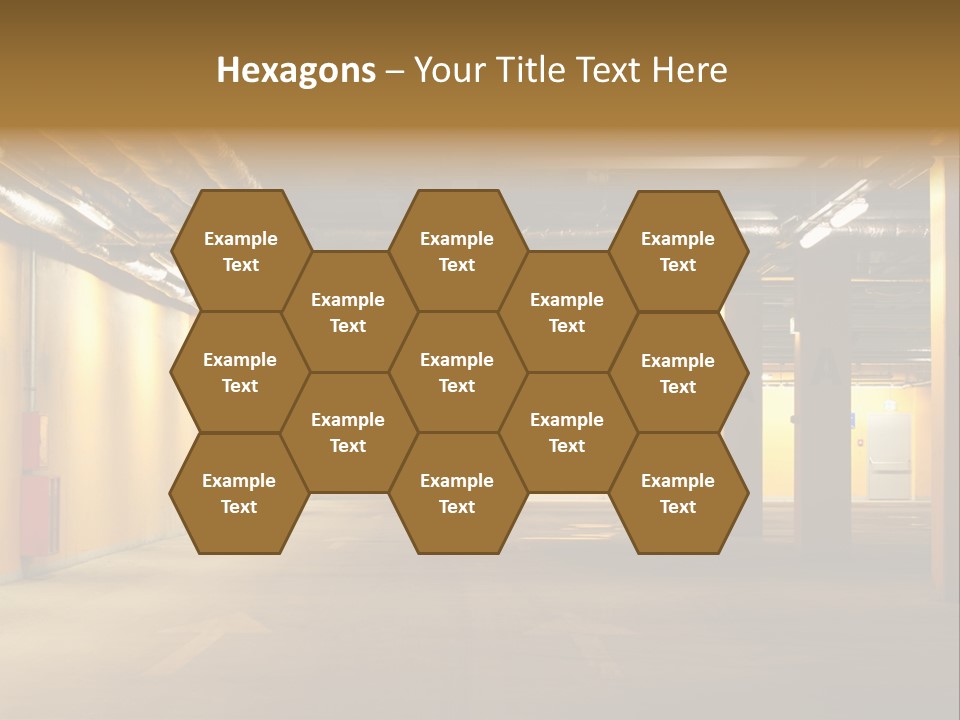 Diminishing Basement Letter PowerPoint Template